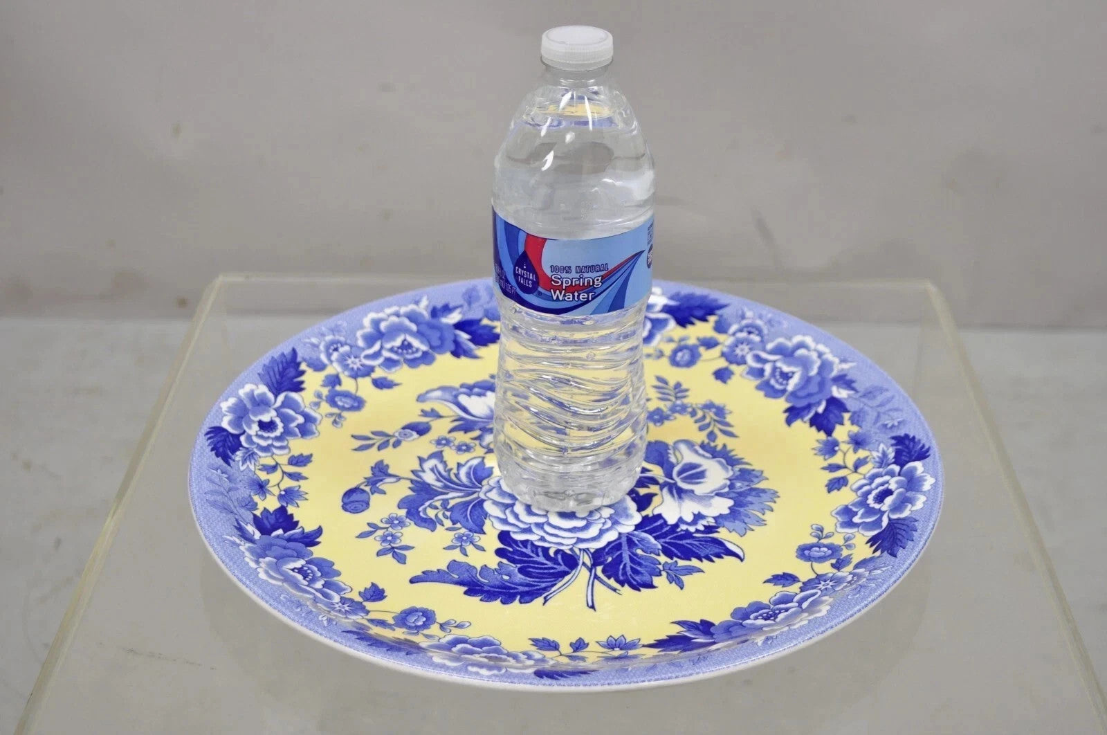 Spode 13" Garden Collection Flowers Poppy Blue Yellow Platter Dinner Plate, Each