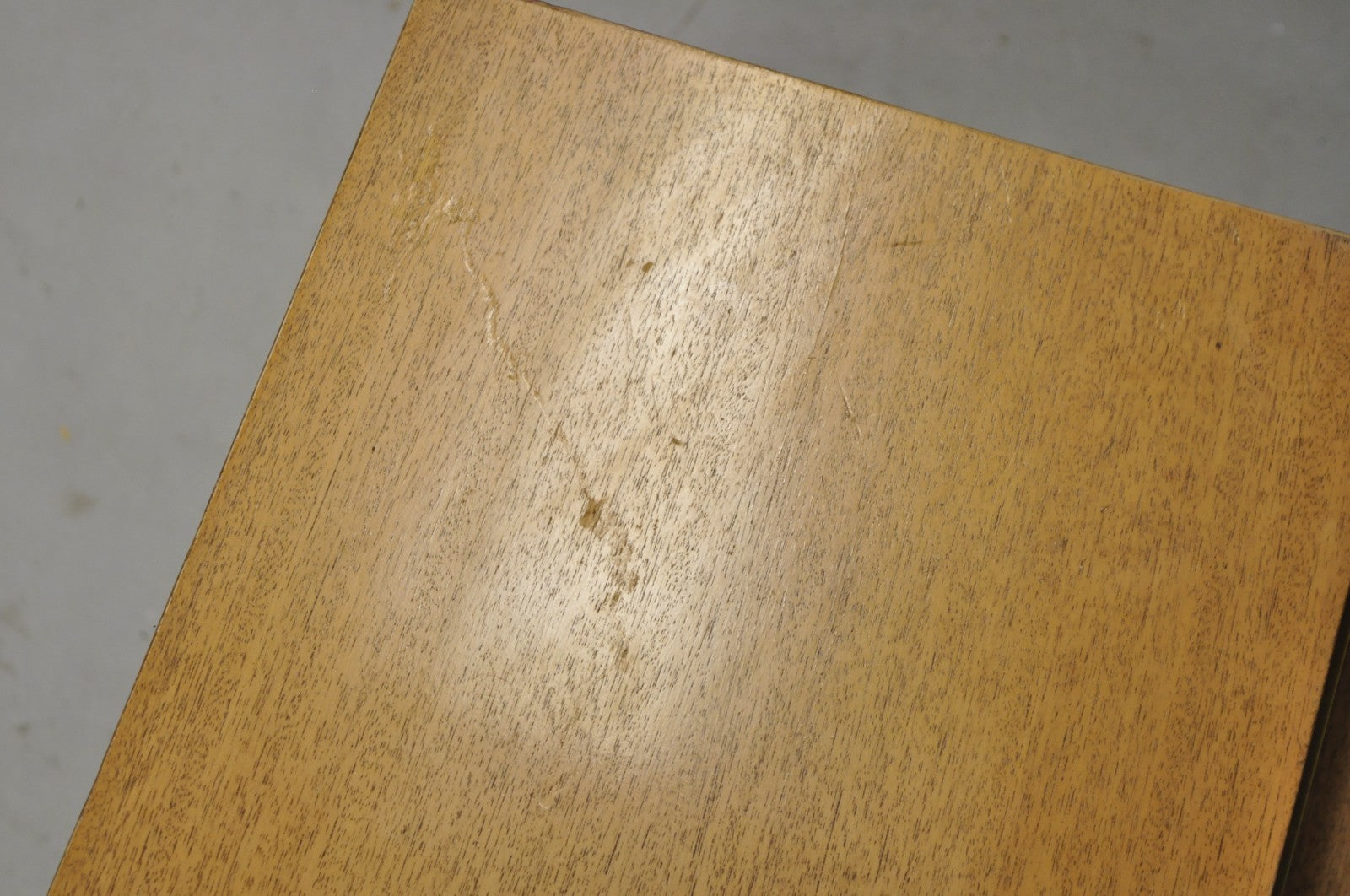American of Martinsville Blonde Mahogany Mid Century Modern Step Up End Table