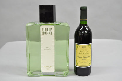Vintage Large 12" Glass Dummy Bottle Caron Paris Cologne Perfume Store Display