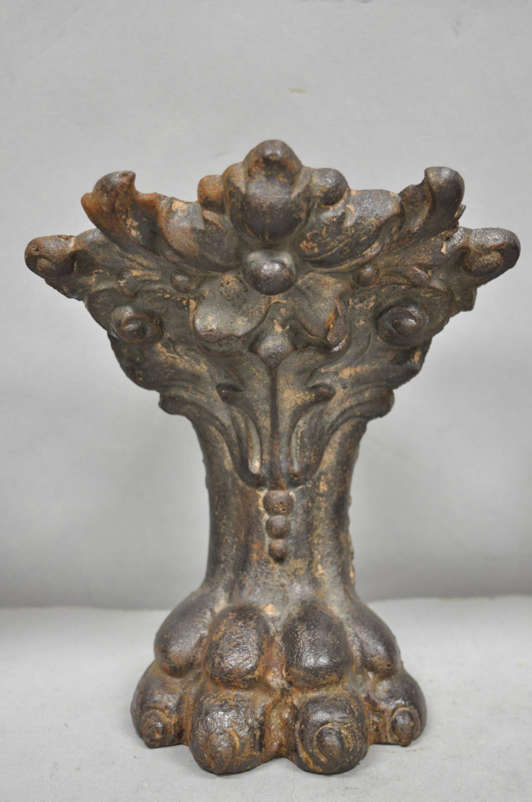 Victorian Style Cast Iron Bathtub Lion Claw Foot Paw Feet Floral Design 4 Pc Set