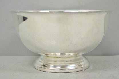 Vintage Mid Century Modern Towle Silver Plated 8.5" Round Footed Serving Bowl