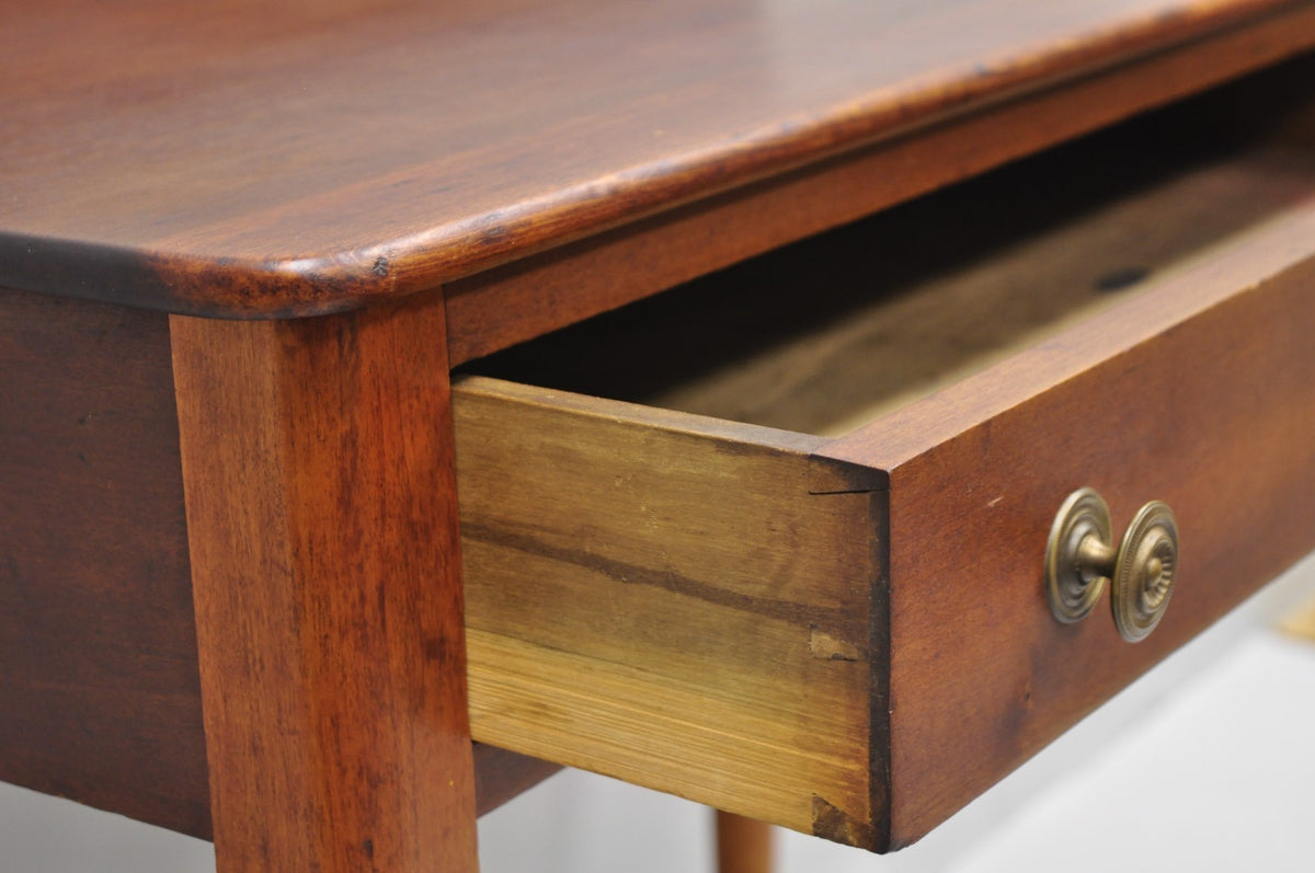 Antique Sheraton Mahogany One Drawer Washstand Server Farmhouse Side Table