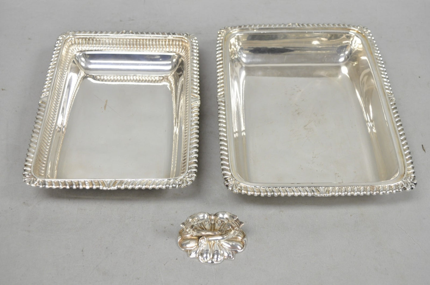 Antique English Regency Georgian Silver Plated Covered Chafing Serving Dish