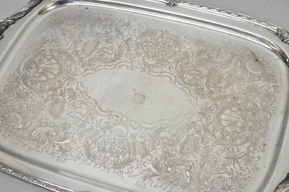 Vintage 1847 Rogers Bros Heritage 9492 Large Silver Plated Serving Platter Tray