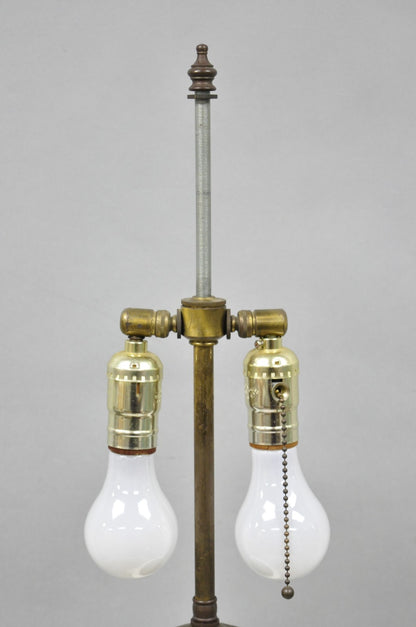 Vintage Italian Mid Century Modern Terracotta Pottery "Peru" Painted Table Lamp