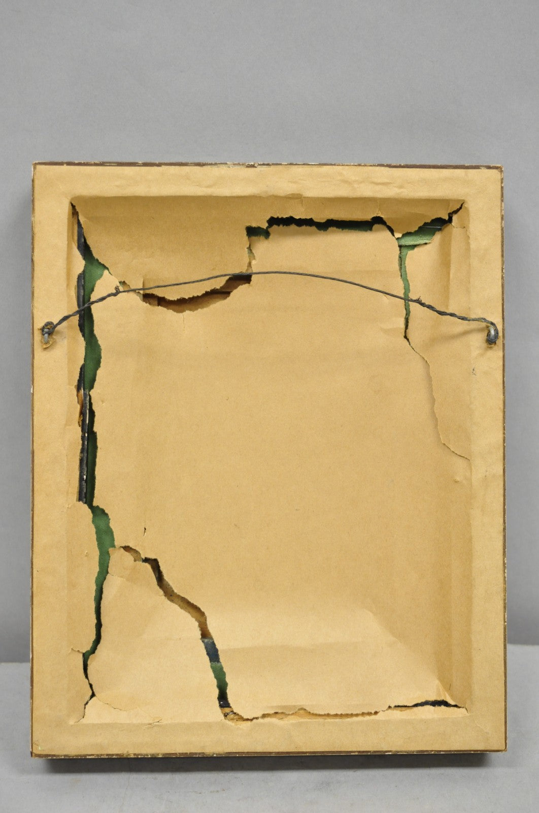 Vintage Mid Centuy Modern Enameled Copper Clipper Ship Art Painting by M. Rosen