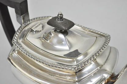 Antique Walker & Hall 53499 Art Deco Silver Plated Tea Service Set - 4 Pcs