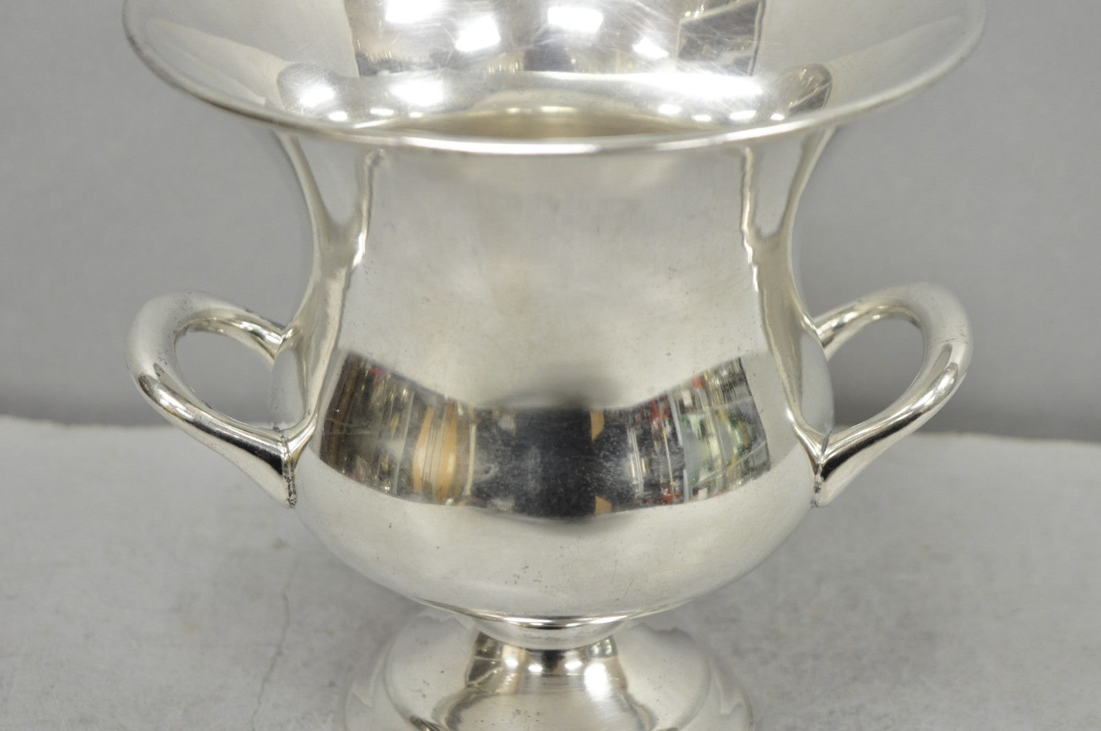Vintage Leonard Small Silver Plated Trophy Cup Urn Champagne Chiller Ice Bucket