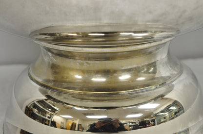 Vintage Grapevine Cluster Silver Plated Footed Punch Bowl Champagne Ice Bucket