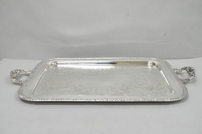 Vintage Victorian Silver Plated Twin Handle Platter Bar Tray by Henley Community