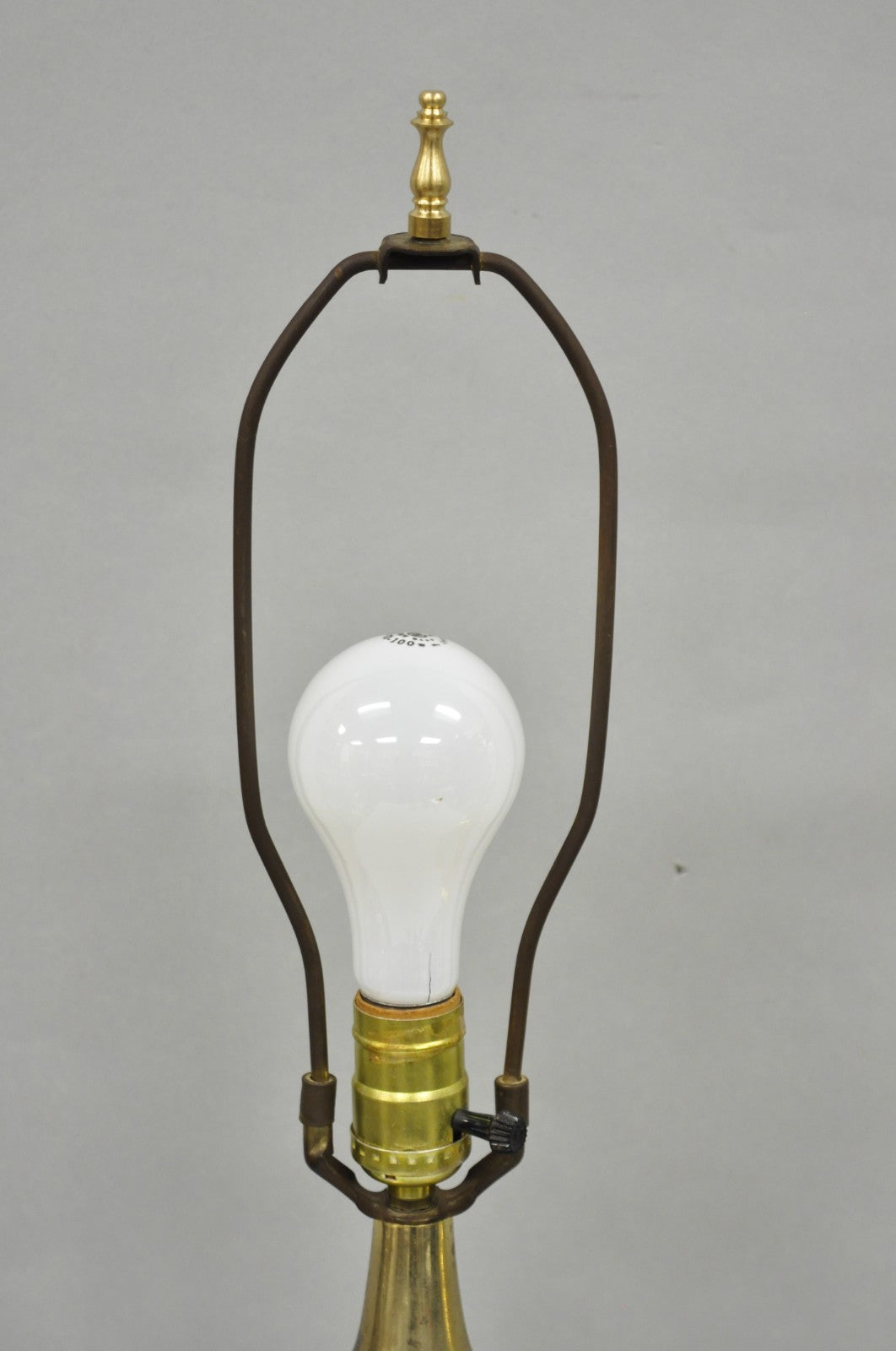 Vintage Dresden Victorian Cut Crystal Glass Flower Brass Table Lamps - a Pair