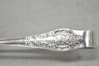 Vintage Wallace Baroque Silver Plated Pastry Sandwich Asparagus Vegetable Tongs