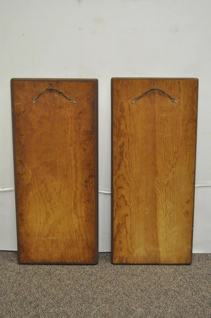 Vintage Andre Mid Century Modernist Abstract Music Instrument Tile Wall Art Pair