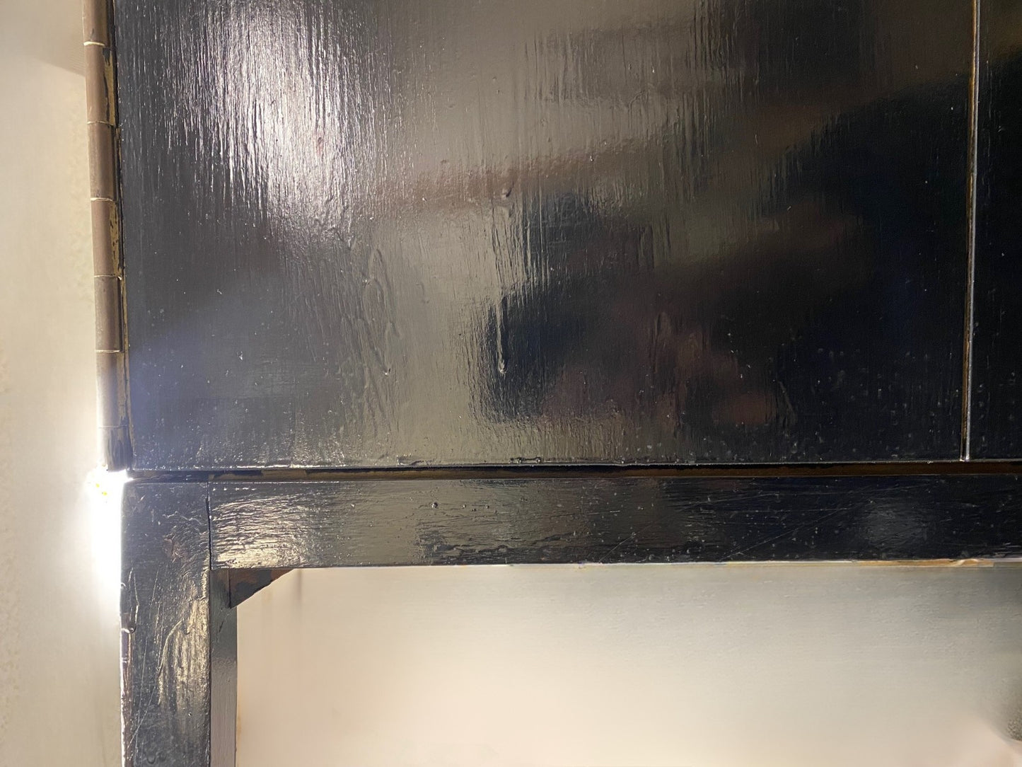 Paul McCobb for Calvin Irwin Travertine Top Black Mahogany Sideboard Credenza