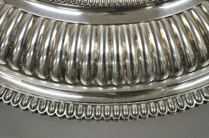 Antique Elkington Co English Regency Silver Plated Covered Serving Dish Platter