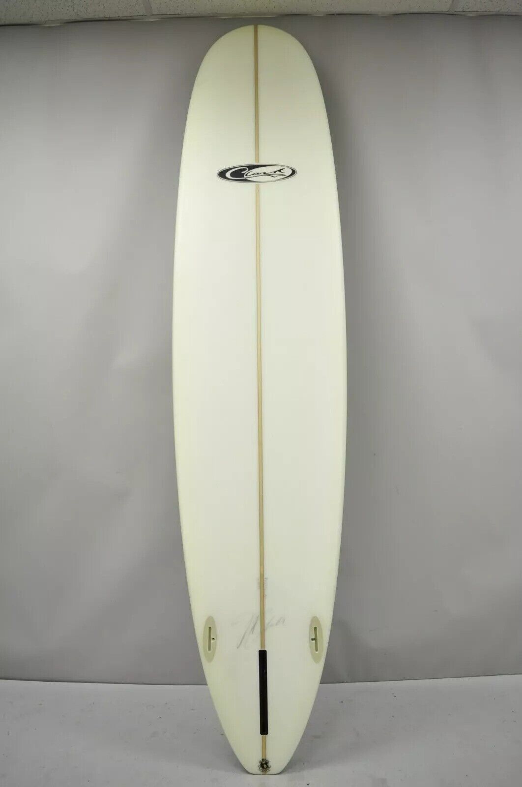 Jeff Clark Signed Global Glassing Green Marble Mavericks Big Wave Guns Surfboard