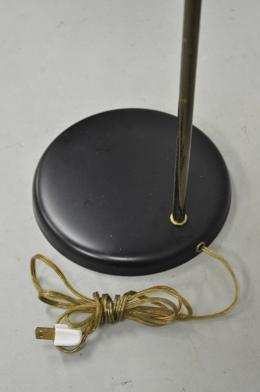 Vintage Mid Century Modern Adjustable Height Brass Cone Task Desk Lamp