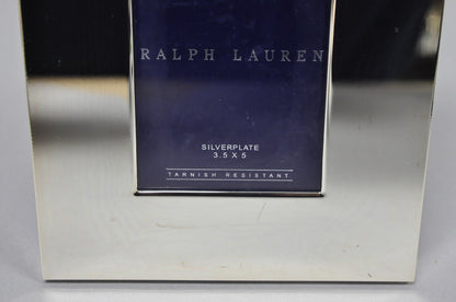 Lauren Ralph Lauren Silver Plated Normandy Modern 3.5x5 Photo Picture Frame (A)