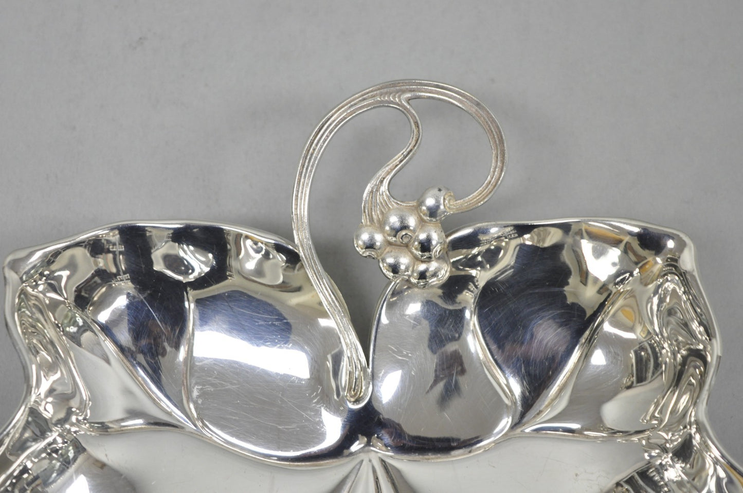 Vintage WMF Germany Large Silver Plated Maple Leaf 12" Trinket Candy Dish Bowl