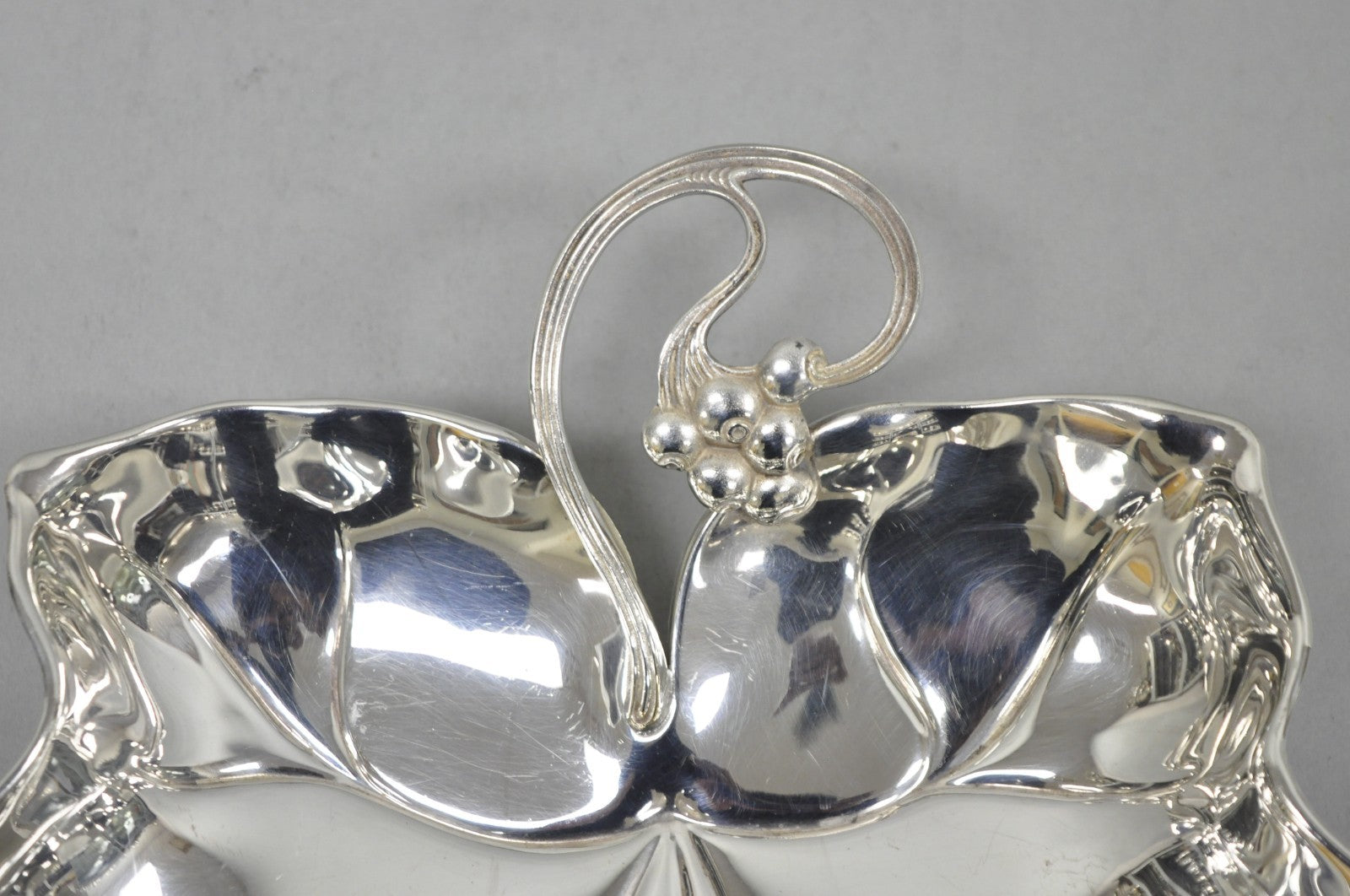 Vintage WMF Germany Large Silver Plated Maple Leaf 12" Trinket Candy Dish Bowl