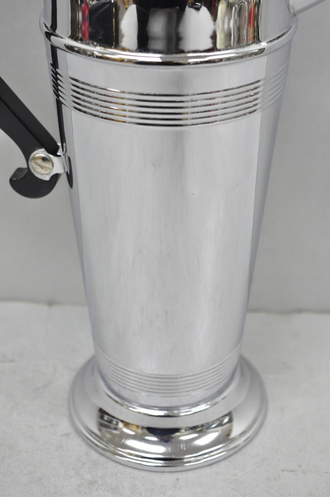 Vintage Art Deco Style Silver Plated Martini Bar Cocktail Shaker Pitcher