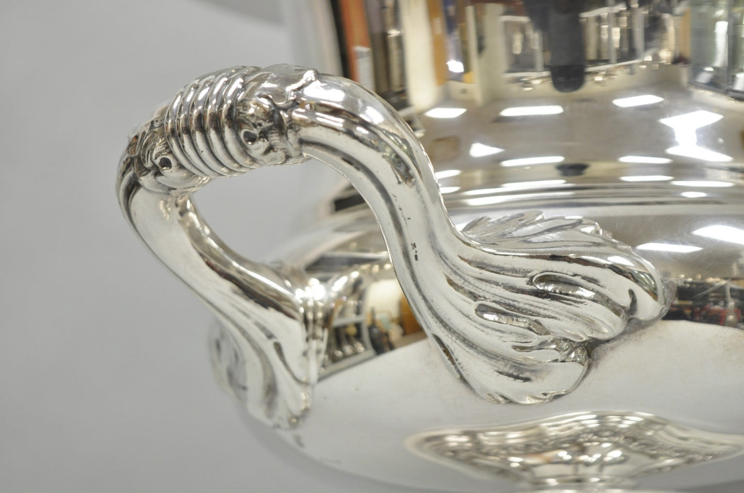 English Regency Silver Plated Trophy Cup Urn Champagne Chiller Ice Bucket by BSC
