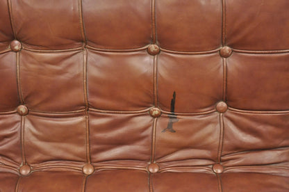 "New York" Brown Leather Lounge Chair by Katavolos Littell Kelley for Laverne