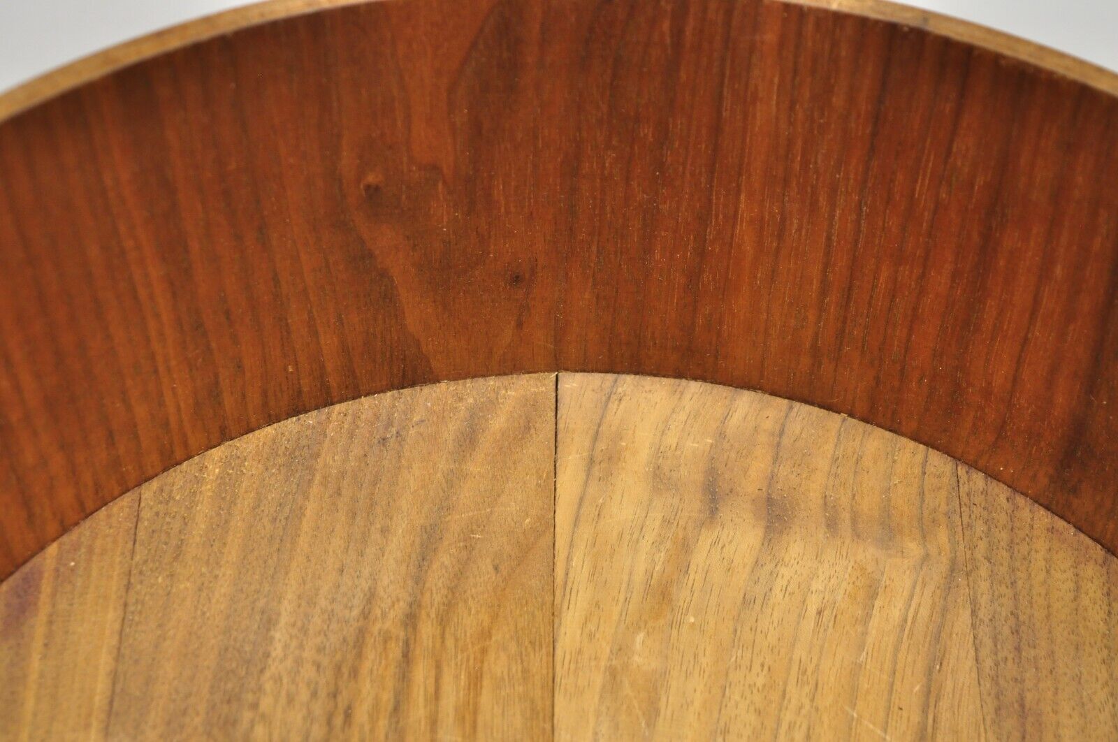 Vintage Gladmark Mid Century Danish Modern Staved Teak Salad Bowl Set