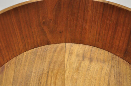 Vintage Gladmark Mid Century Danish Modern Staved Teak Salad Bowl Set