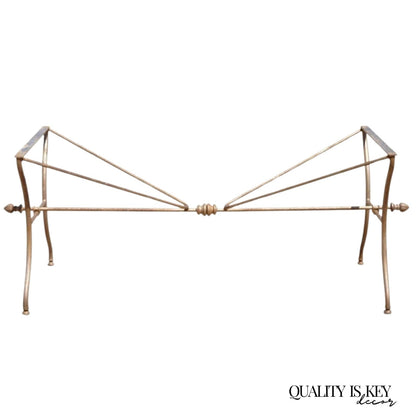 Vintage Italian Neoclassical Style Large Iron French Pastry Dining Table Base