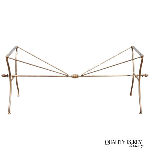 Vintage Italian Neoclassical Style Large Iron French Pastry Dining Table Base