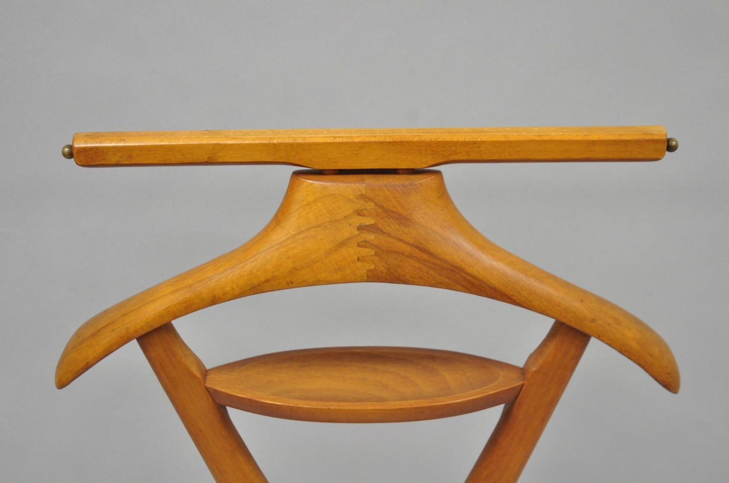Vintage Fratelli Reguitti Italian X-Form Beech Wood Gentleman's Clothing Valet