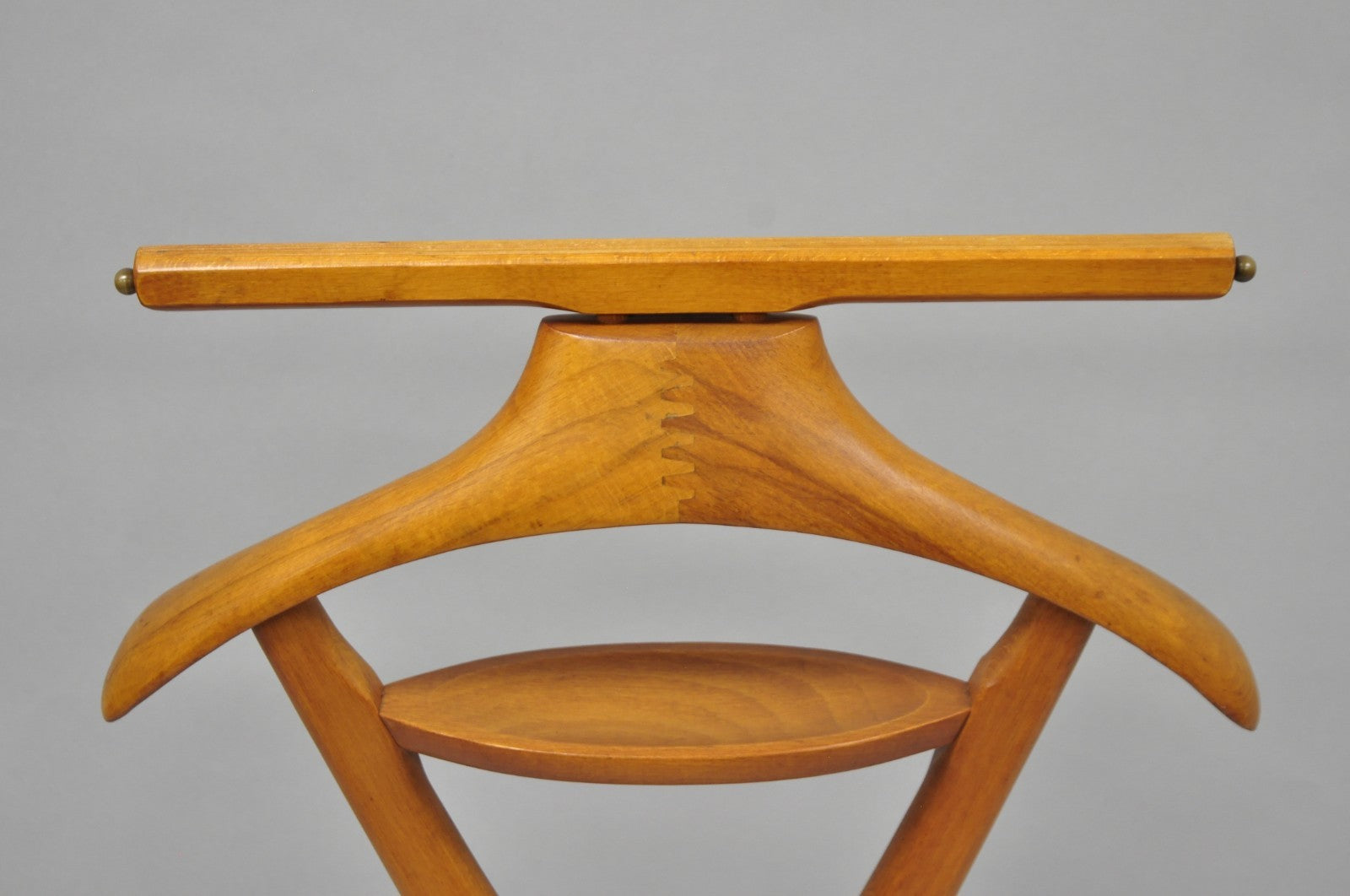 Vintage Fratelli Reguitti Italian X-Form Beech Wood Gentleman's Clothing Valet