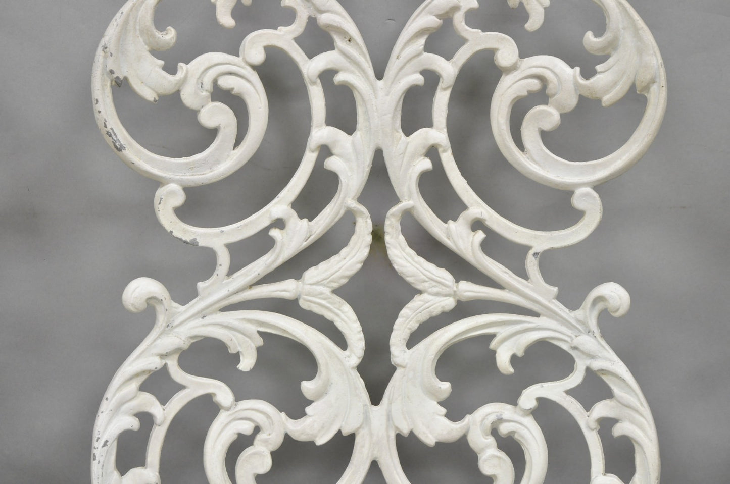 Vintage Art Nouveau Style Trojan Scrolling Cast Aluminum Dining Chairs Set of 4