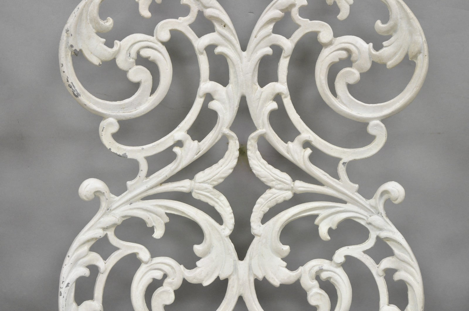 Vintage Art Nouveau Style Trojan Scrolling Cast Aluminum Dining Chairs Set of 4