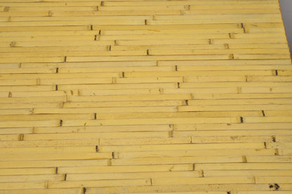 Vintage Hollywood Regency Real Bamboo Faux Rattan Palm Beach Coffee Table