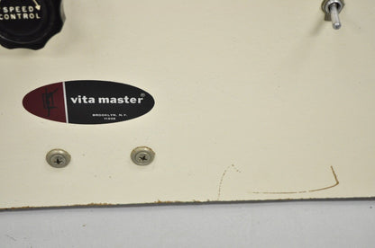 Vintage Vita Master Wood Roller Massager Model VMRL-3 Turquoise Blue - Works