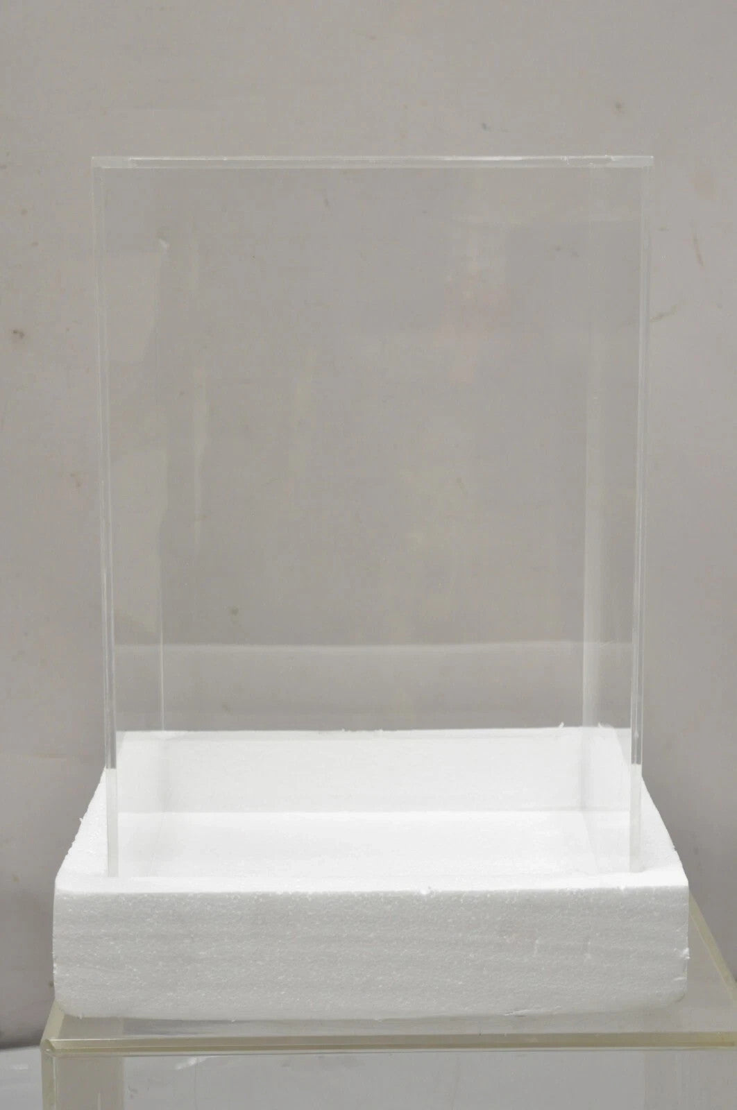 5 Sided 18" Clear Acrylic Lucite Vitrine Display Case Christine Taylor Coll.