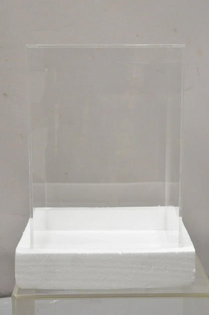 5 Sided 18" Clear Acrylic Lucite Vitrine Display Case Christine Taylor Coll.