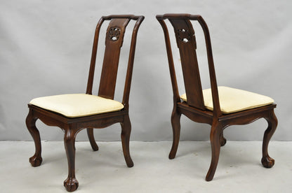 Vintage Drexel Heritage Oriental Ming Treasures Mahogany Dining Chair - Set of 4