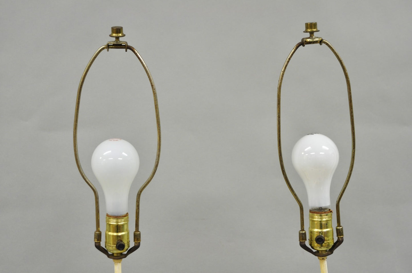 Antique L&F Moreau French Renaissance Large Figural Boy and Girl Table Lamp Pair