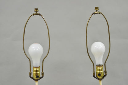 Antique L&F Moreau French Renaissance Large Figural Boy and Girl Table Lamp Pair