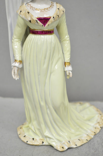 Antique Carl Thieme Potschappel German Dresden Porcelain Medieval Lady Figurine