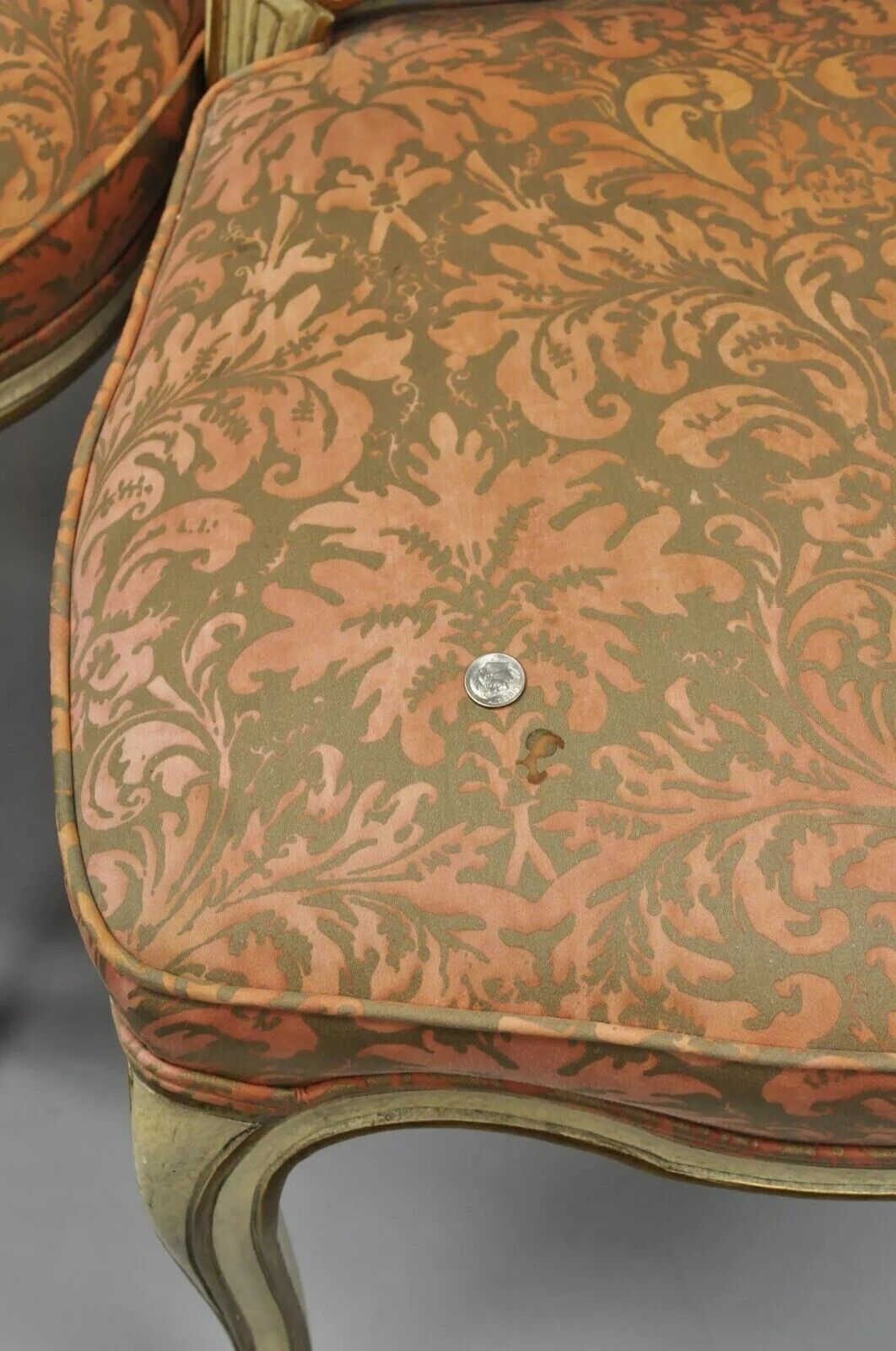 Italian Provincial French Hollywood Regency Dining Side Chairs - Set of 4