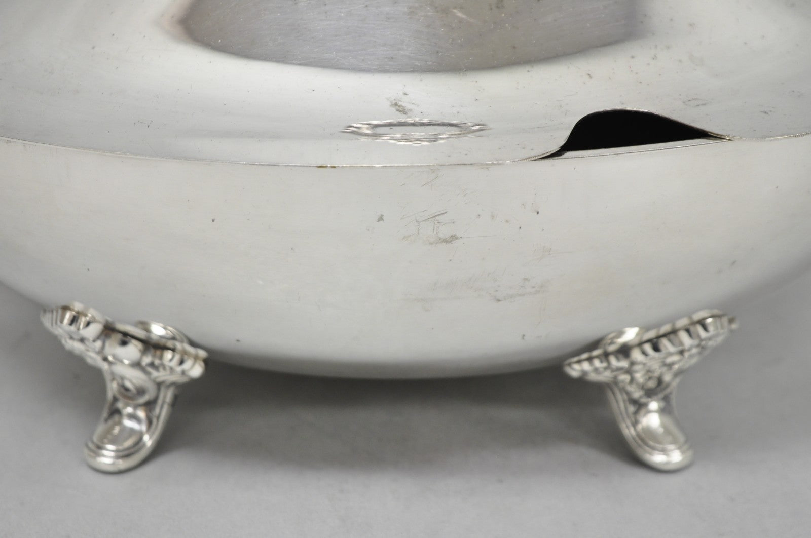 Vintage Poole Regency Style Footed Silver Plated Lidded Soup Tureen Serving Bowl