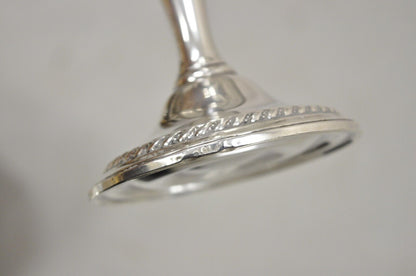 International Sterling Silver 925 Weighted Footed Compote Candy Dish Pair