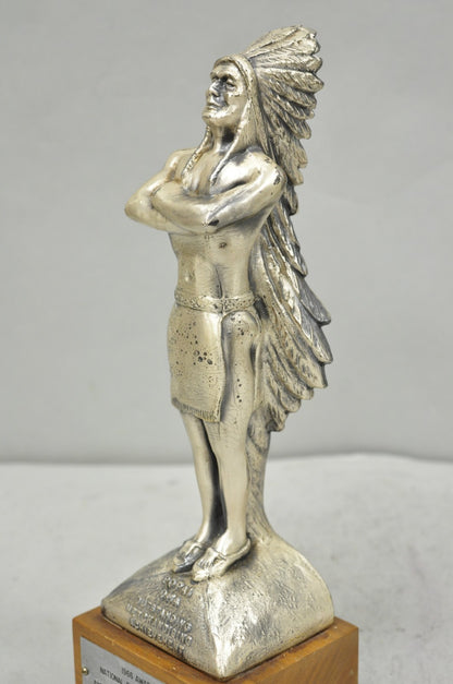 Vintage 1960s POPAI OMA Store Display Award Trophy Native American Chief Figure
