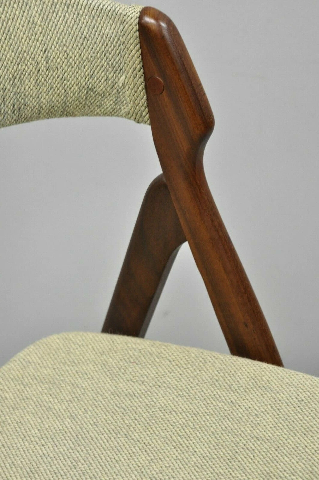 T.H. Harlev Farstrup Mid Century Danish Modern Teak A-Frame Dining Side Chair