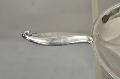 F.B. Rogers Silver Plated Oval Leaf Form Serving Bar Tray Platter with Handle
