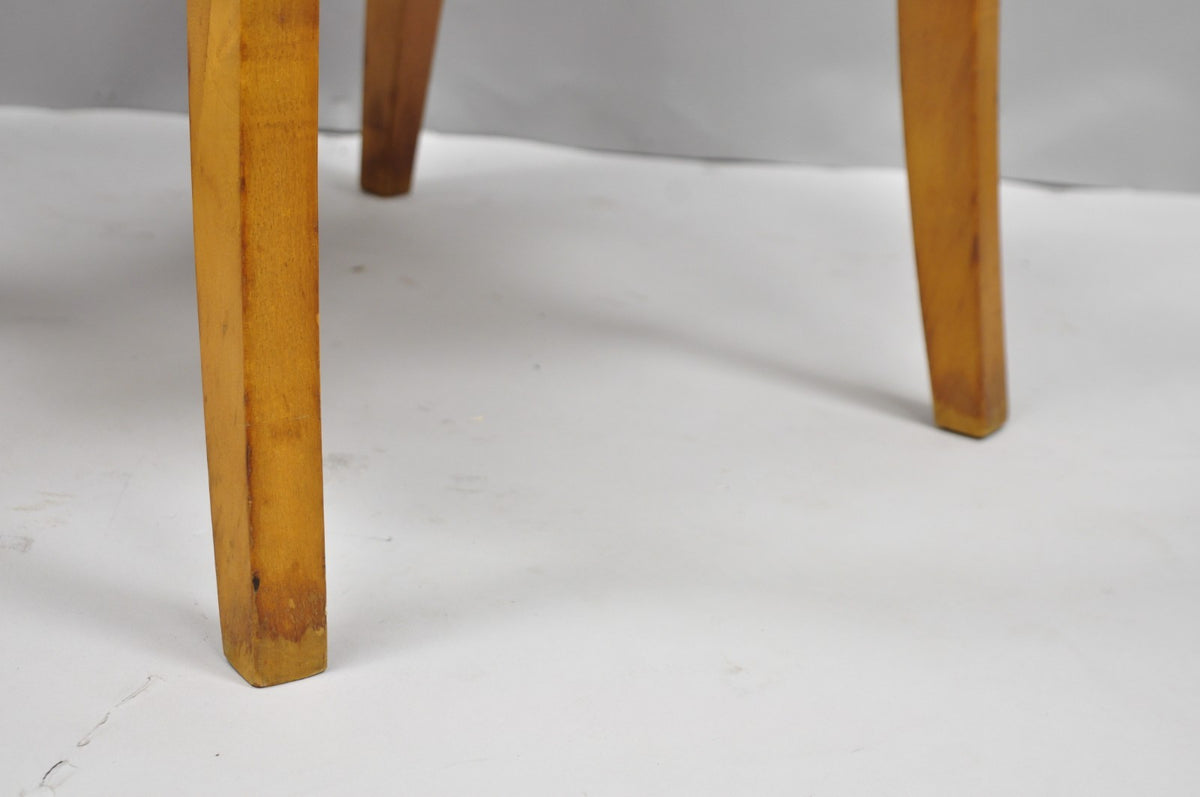 Biedermeier Empire Style Maple Wood Double X Back Dining Room Chairs - Set of 6